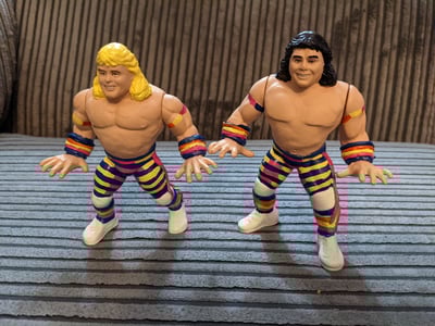 Image of The Rockers Hasbro custom wwf wwe wrestling action figure Shawn Michaels 