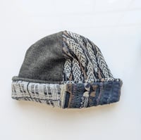 Image 3 of Upcycled Reversible Beanie Cotton Blend 36