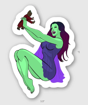 Gamora Pinup Sticker