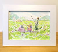 Image 1 of Dragon Boy "Lotus Pond" 1/1 Painting | SDCC 2022