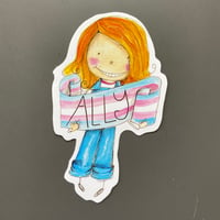 Image 1 of Trans Positive Vinyl Stickers