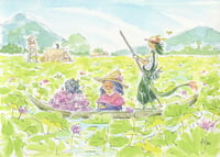 Image 2 of Dragon Boy "Lotus Pond" 1/1 Painting | SDCC 2022