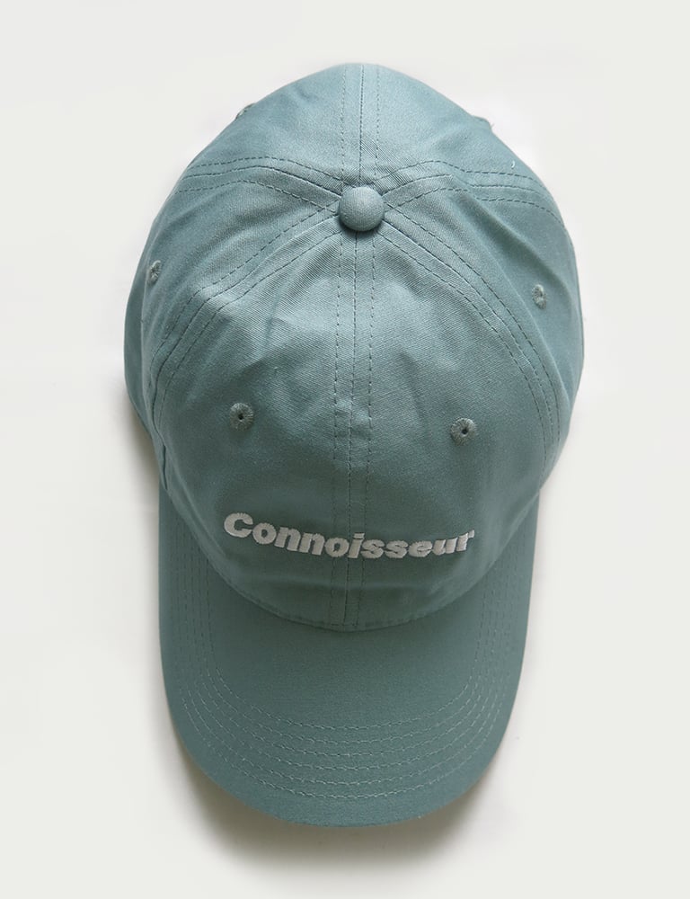 Image of CONNOISSEUR 'LOGO' CAP - STONE BLUE