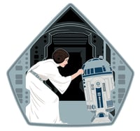 Image 1 of "Only Hope" Leia Large Hard enamel pin preorder