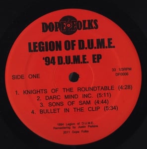 Image of LEGION OF D.U.M.E. '94 D.U.M.E. EP ****SOLD OUT****