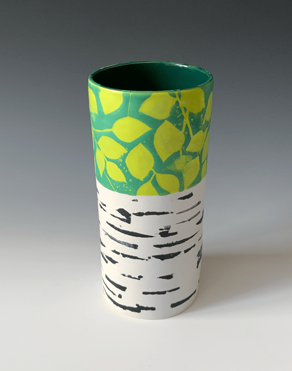 Image of Birch Cylinder Vase (8.2" height)