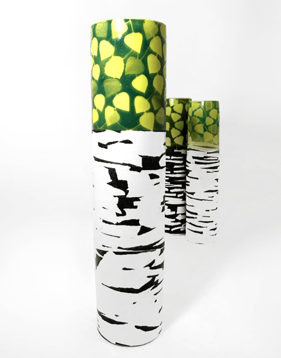 Image of Extra Large Birch Cylinder Vase (18.5" height)