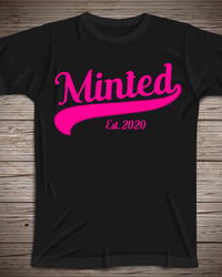 Image 2 of Minted Dreams T-Shirt (Black/Pink)