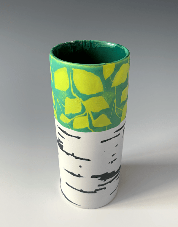 Image of Birch Tree Vase (7" height)