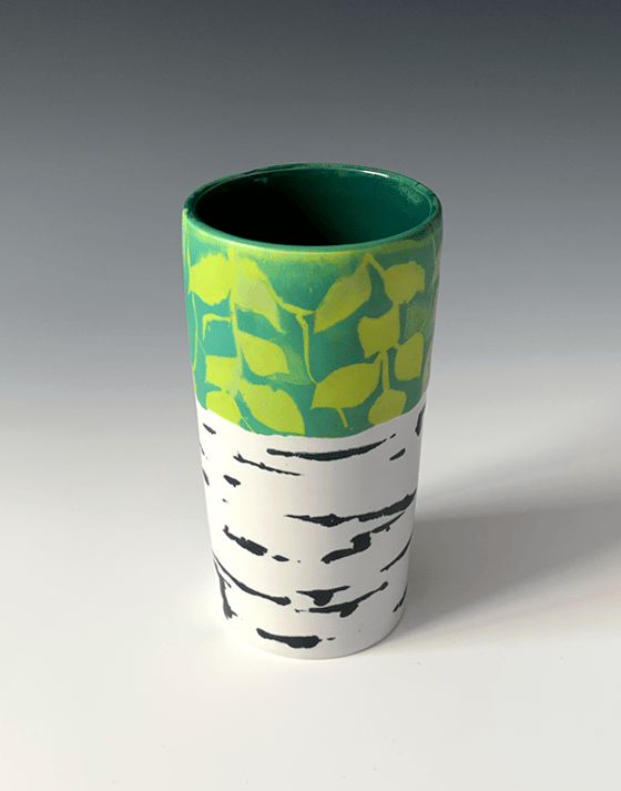 Image of Birch Tree Vase (6" height)