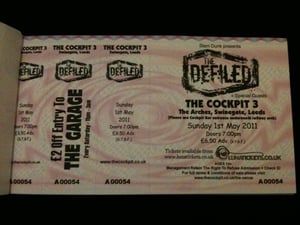 Image of Defiled ticket and free EP!