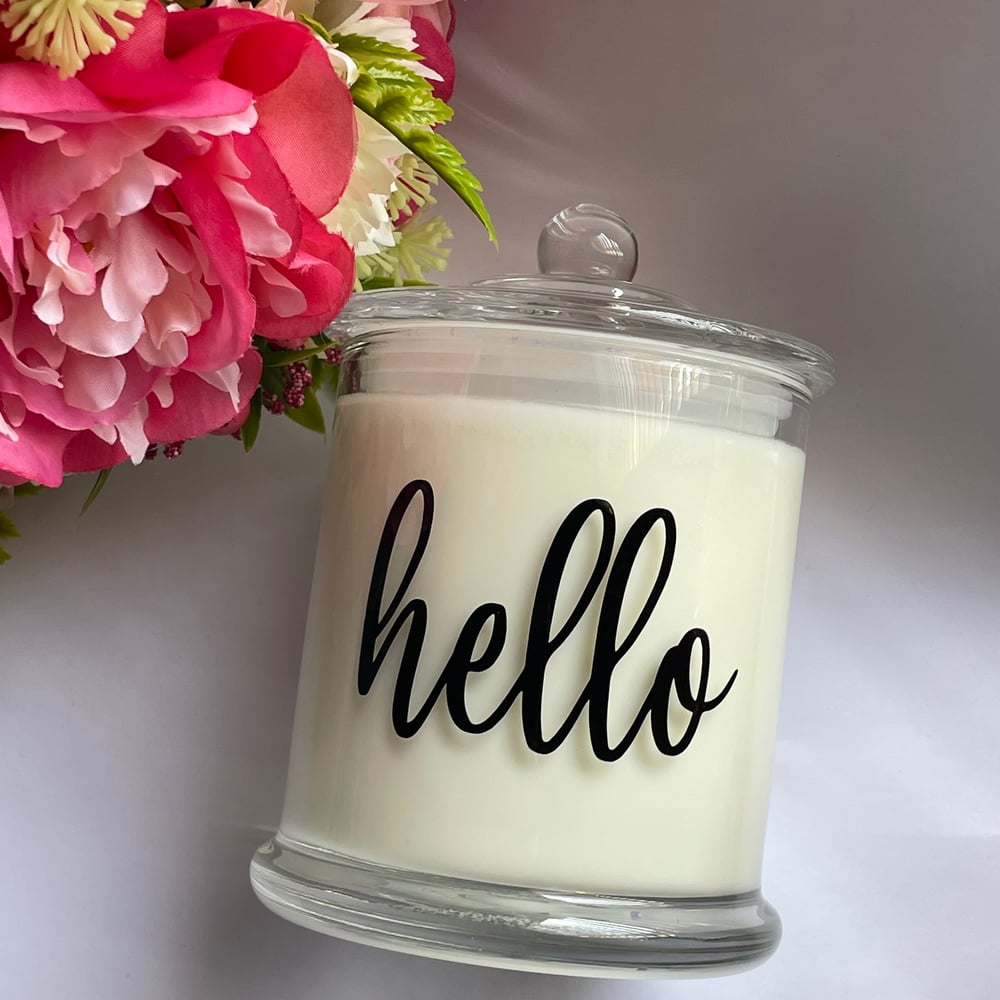 Hello Candle (Double Wicks)