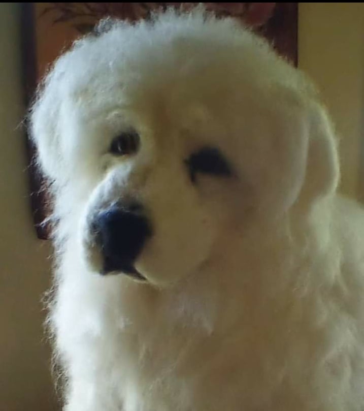 Image of 18" Large Great Pyrenees standong ( Free Shipping)