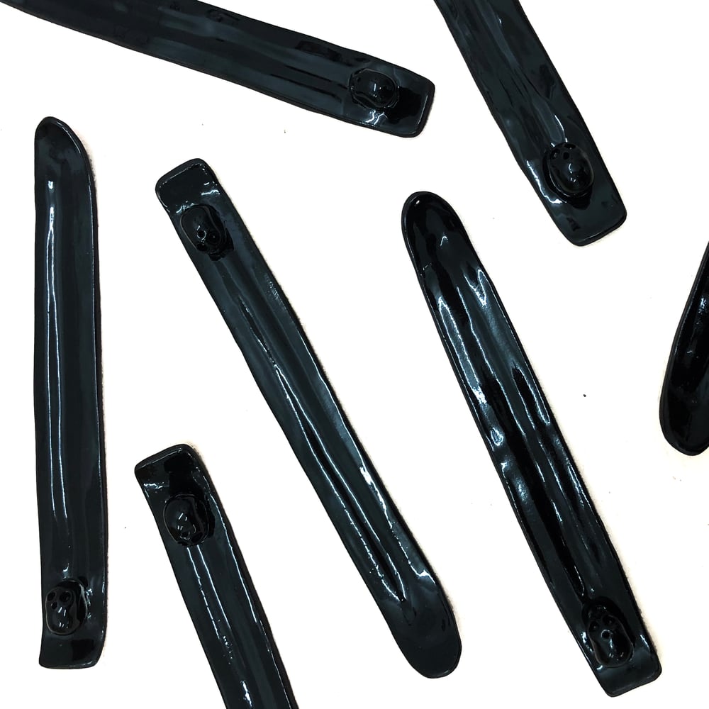 Image of Ceramic incense holder (Black)
