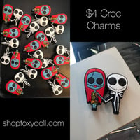 Image 2 of Jack and sally croc charm