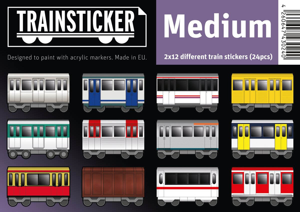Trainsticker Set M (Medium)