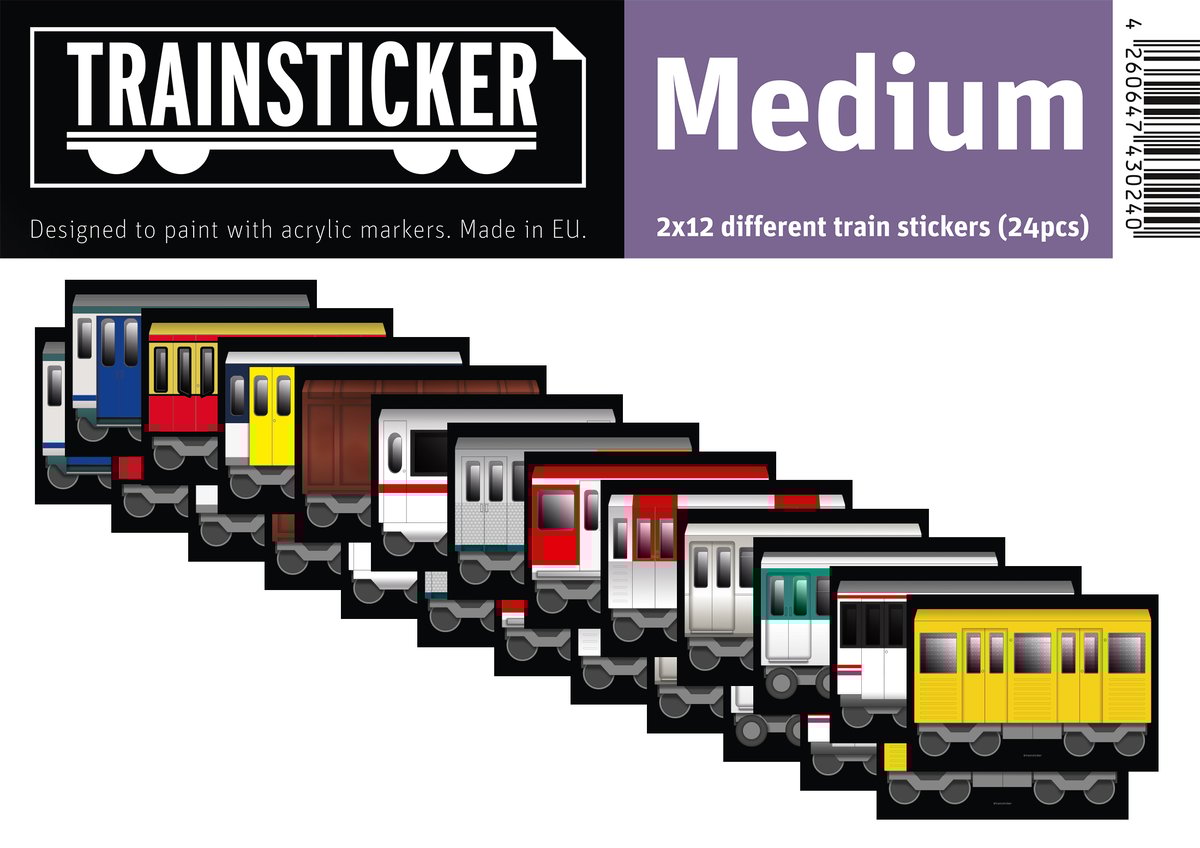 Trainsticker Set M (Medium)