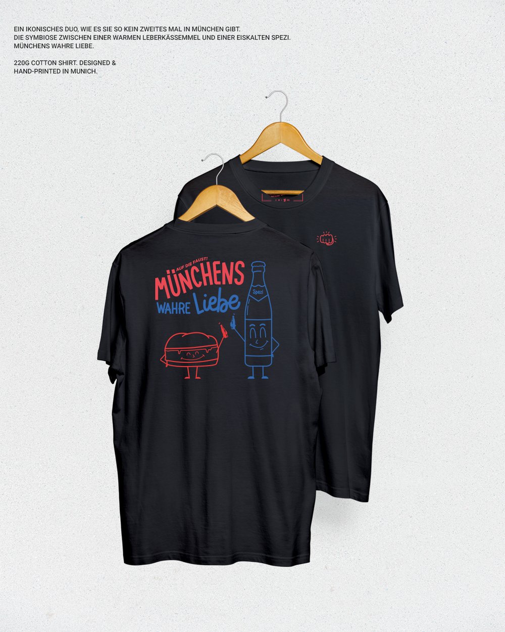 Image of Münchens wahre Liebe T-Shirt schwarz