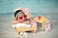 Image 2 of Newborn  polka dot bikini & glasses
