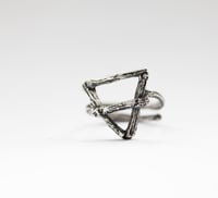 Image 3 of "ELEMENTS" Ring,  Set of 2, adjustable  ring. (Silver or Gold) 