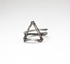 "ELEMENTS" Ring,  Set of 2, adjustable  ring. (Silver or Gold) 