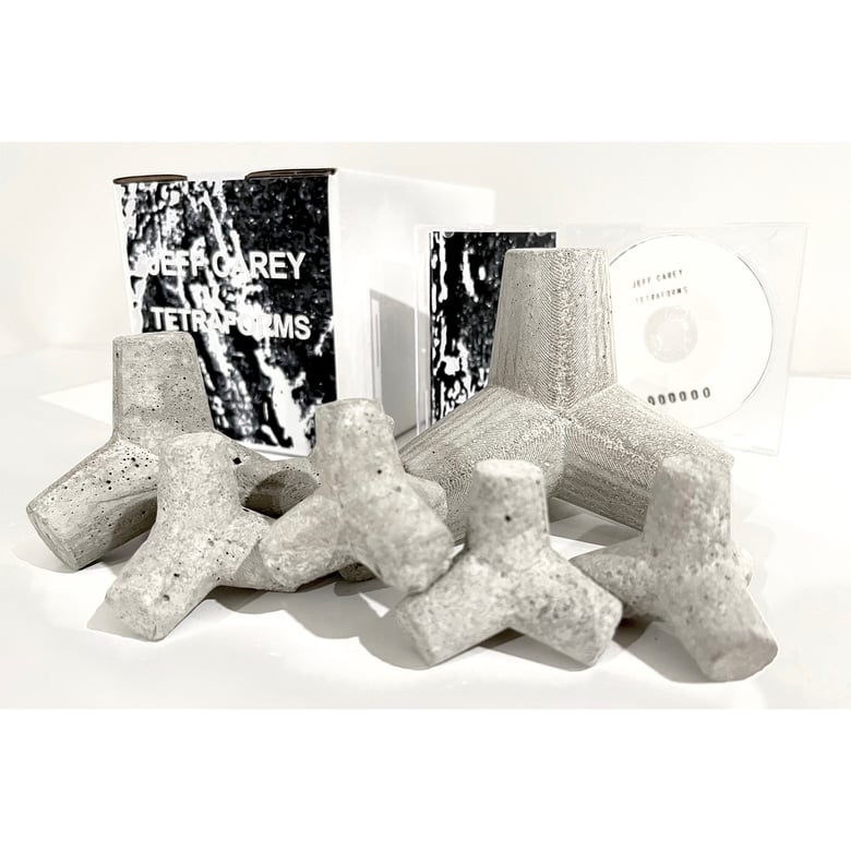 Image of Jeff Carey TETRAFORMS miniCD and sculpture set