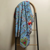 Image 1 of Hearts Tree Print Silky Twill Scarf