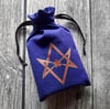 Purple Unicursal Hexagram Pouch