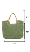 Straw Weave Square Fashion Tote Bag
