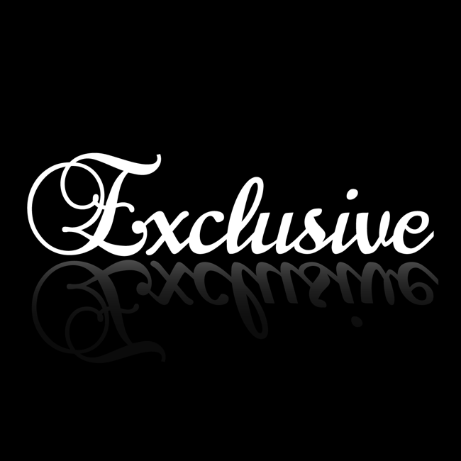 'Exclusive' Vinyl Transfer Sticker