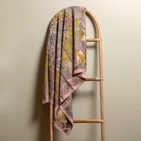 Image 2 of Floral Printed Silky Twill Scarf