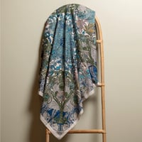 Image 3 of Floral Printed Silky Twill Scarf
