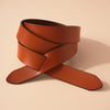 Skinny Leather Slit Belt
