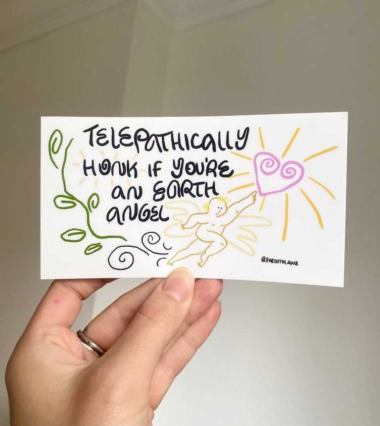 Earth Angel Bumper Sticker