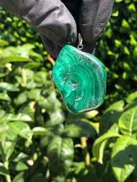 Image 1 of Malachite Pendant, Tumbled - Congo, Africa