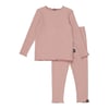 Solid Pink Pajama Set