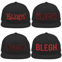 Image 4 of BLEGH SNAPBACK HAT - RED EDITION