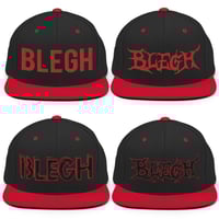 Image 3 of BLEGH SNAPBACK HAT - RED EDITION
