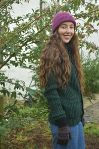 Image 4 of Chunky Ribbed Cardigan - Made in Ireland 