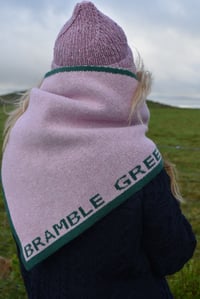 Image 23 of Bramble Green Lambswool Shawl - Made in Scotland