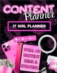 Digital ‘It Girl’ Content Planner 🎀