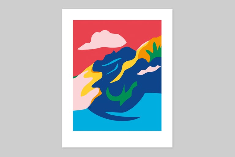 Tessa Perutz — “Mountainside at Clambin” Limited edition screen print