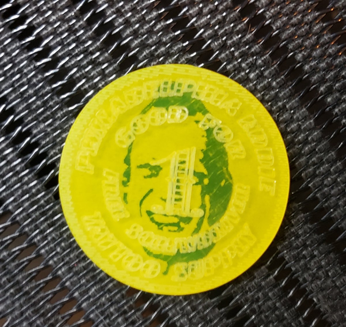 Limited Edition Philadelphia Eddie Acrylic Coin 