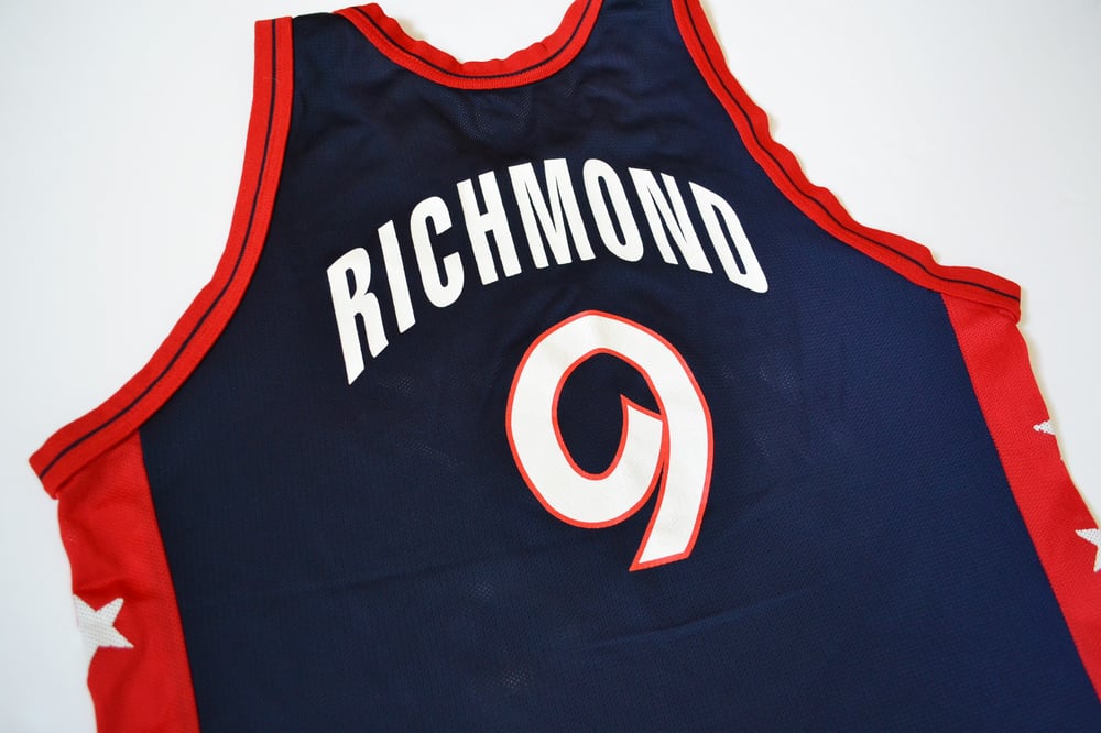 Image of Vintage 1996 USA Olympic Team Mitch Richmond Champion Jersey Sz.48