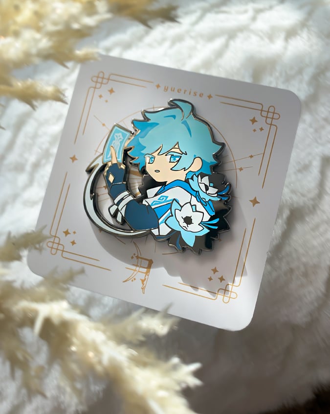 Zu.pins hotsell Pris.pins Genshin Impact Chongyun Chibi Head Enamel Pin