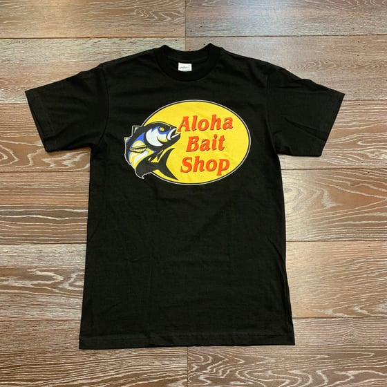 Image of Aloha Bait Shop Black Men's T-shirt 
