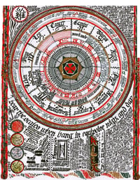 Image 1 of Illuminated Astrological Natal Chart