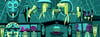 Mcbiff's Haunted Tiki Room. Canvas Wrap Giclee print. 16"x42.5" signed. Limited to 50