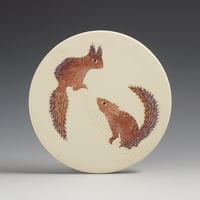 Image 1 of Two squirrels ceramic wall hanging 