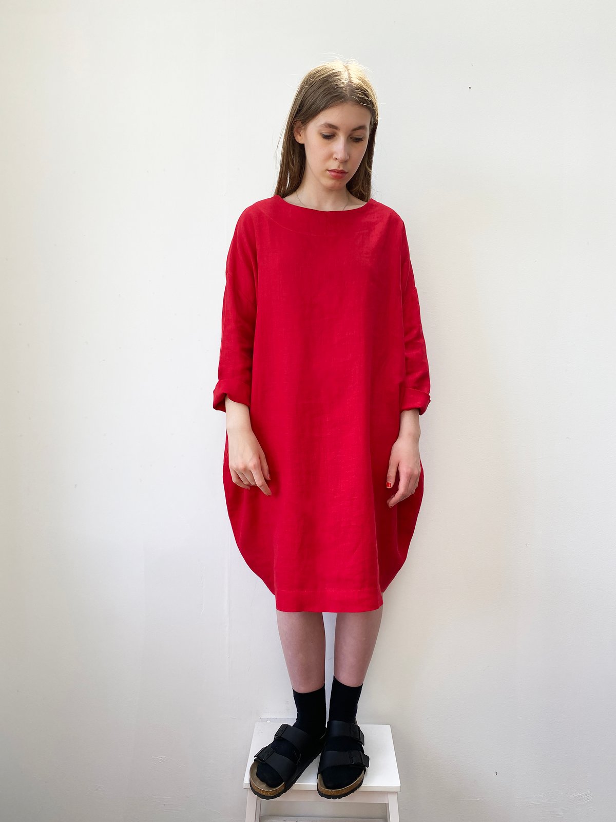 Image of Linen Cocoon Dress